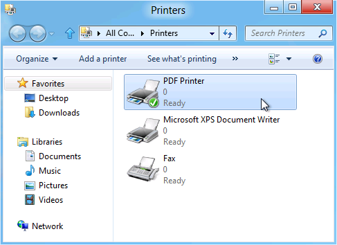 7 pdf принтер